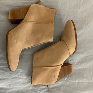 Tan booties